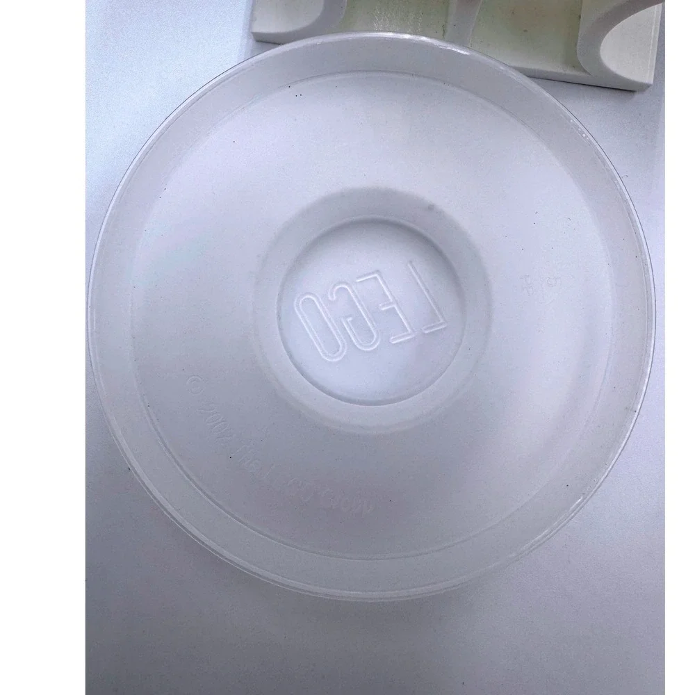 LEGO 2002 Pick A Brick Cup Frosted Translucent Storage Container with Lid 6in